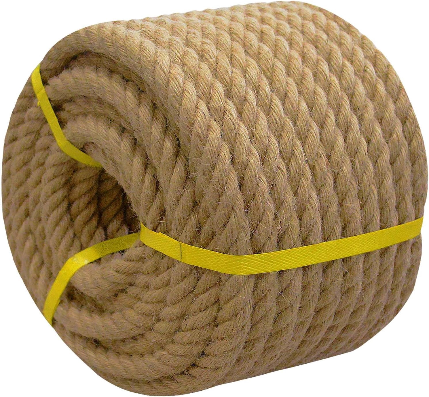 Natural Jute Rope (3/4 Inch x 100 Feet) Thick Hemp Rope for DIY Crafts ...