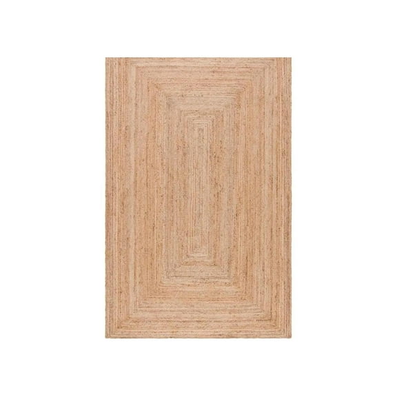 Natural Jute Rug Rectangle Rag Rug Living Area Outdoor Area Floor Rugs Bedroom - 2Feet X 3Feet