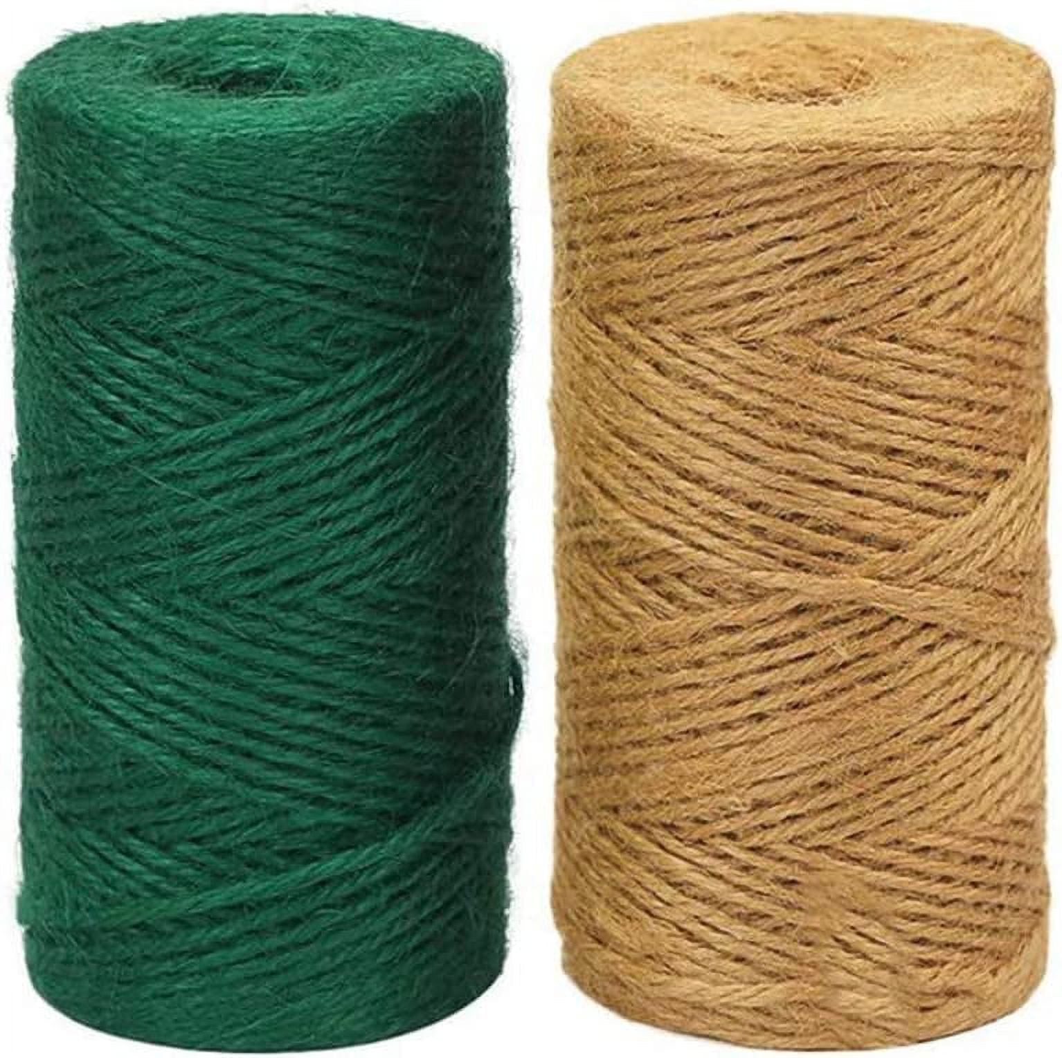 Natural Jute Twine,3 Ply 100m Long Crafts and Arts Twine String Garden