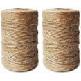 thumbnail image 1 of Natural Jute Twine, 3 Ply 2mm Arts and Crafts Jute Rope Heavy Duty Packing String for Gifts, DIY Crafts, Bundling, Decoration, Gardening and Recycling (2MM 328FT 2PCS), 1 of 7