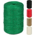 thumbnail image 1 of Natural Jute Twine 600 Feet Long Colored Twine Rope for Crafts Gift Wrapping Packing Gardening and Wedding Decor (Green), 1 of 5