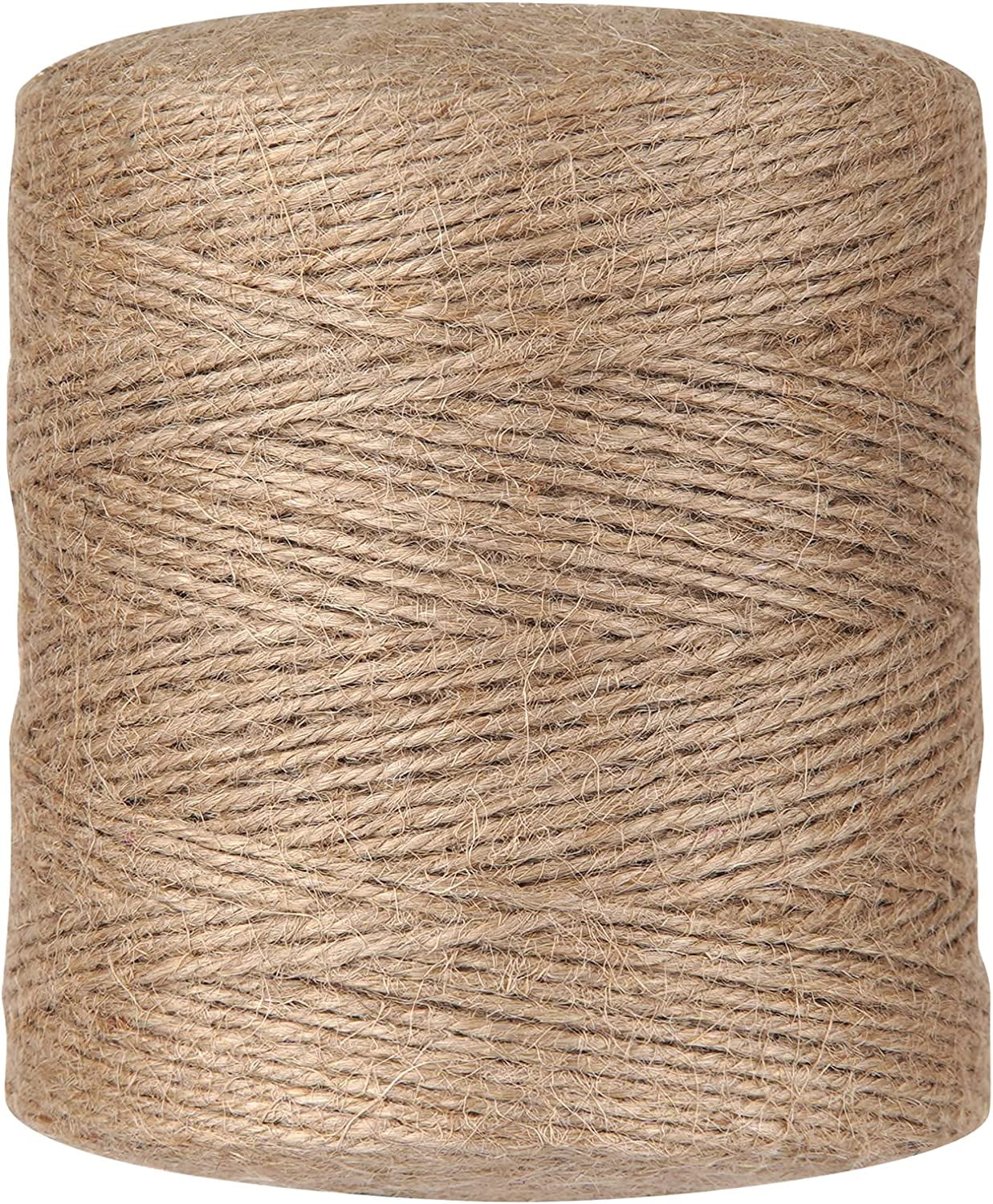 Joyberg 984 ft Twine String, Natural Jute Twine, 2mm Thin White Cotton Twine Rope, 10PLY Black Cotton Twine for Crafts, Art, Gardening Plants, Gift