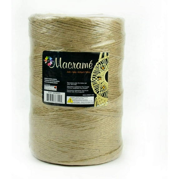 Natural Jute Twine String for Crafts 2,550 Ft - 3ply Art and Crafting String - Gift Wrapping Rope by Touch of Nature