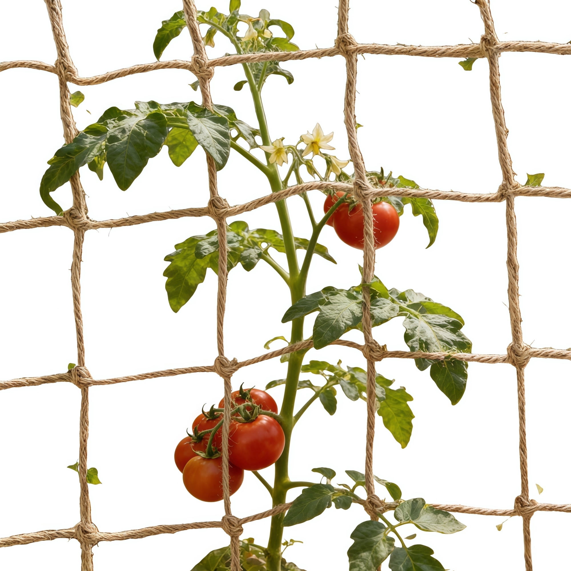 Natural Jute Twine Trellis Netting, Bexikou Heavy Duty Plant Support Net for Outdoor Garden, Climbing Vine Plants Fruits Vegetables, Wall Decoration Garden Net (5.6 x 8 ft / 1.7 x 2.5 m)
