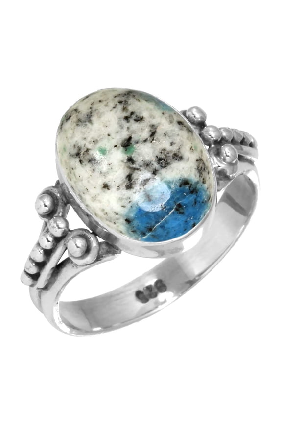 Natural K2 Jasper Ring 925 Sterling Silver Handmade Jewelry