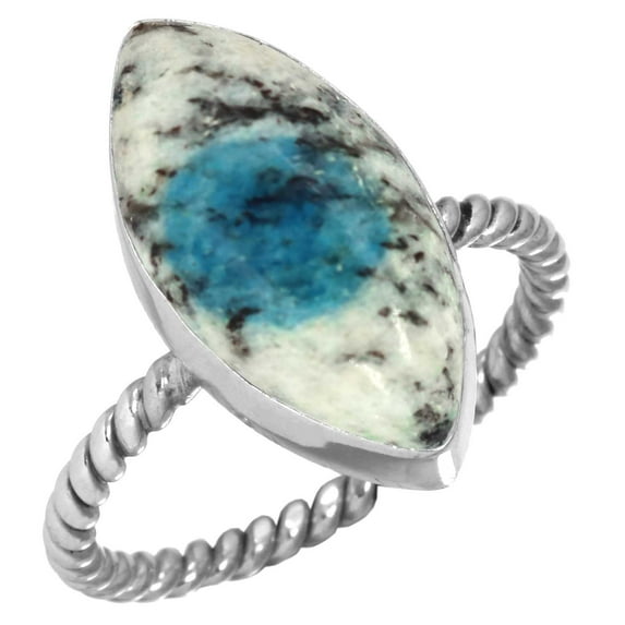 Natural K2 Jasper Ring 925 Sterling Silver Handmade Jewelry