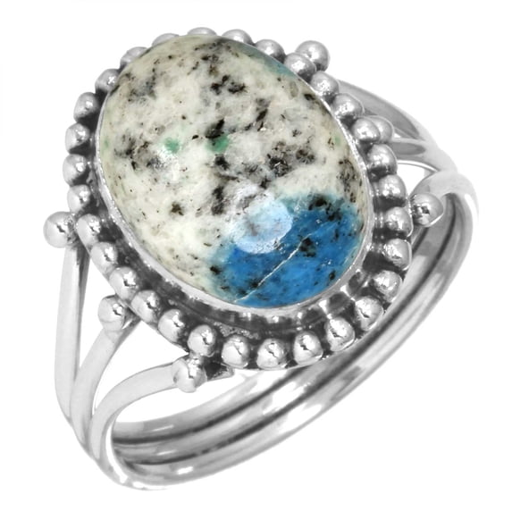 Natural K2 Jasper Women Jewelry 925 Sterling Silver Ring