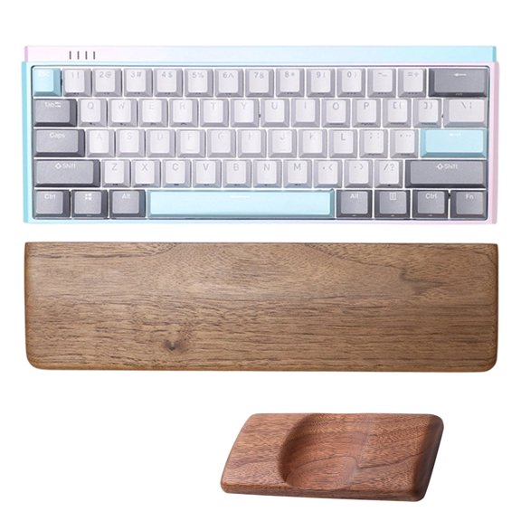 Natural Keyboard Wrist Rest Support And Hand Palms Pad Set For Offices And Home Use