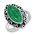 thumbnail image 1 of Natural Kiwi Quartz Women Jewelry 925 Sterling Silver Ring, 1 of 6