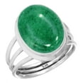 thumbnail image 1 of Natural Kiwi Quartz Women Jewelry 925 Sterling Silver Ring, 1 of 6