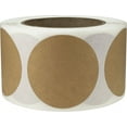 thumbnail image 1 of Natural Kraft Circle Dot Stickers | 2.5" Inches Round | 500 Pack, 1 of 3