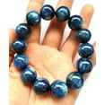 thumbnail image 1 of Natural Kyanite 12mm Round Shape Smooth Cut Beads Stretchable Bracelet for Men & Women., 1 of 2
