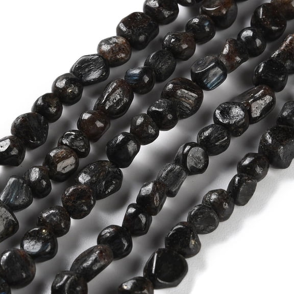 Natural Kyanite/Cyanite/Disthene Beads Strands Nuggets Tumbled Stone 4.5~11.5x3~7x3.5~6mm Hole: 1~1.2mm about 48~68pcs/strand 15.35~15.94''(39~40.5cm)