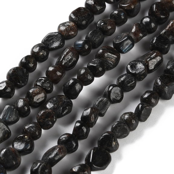 Natural Kyanite/Cyanite/Disthene Beads Strands Tumbled Stone 4.5~11.5x3~7x3.5~6mm Hole: 1~1.2mm 48~68pcs/strand 15.35~15.94''(39~40.5cm)