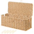 thumbnail image 1 of Natural L Rattan Style Cable Management Box, 1 of 7