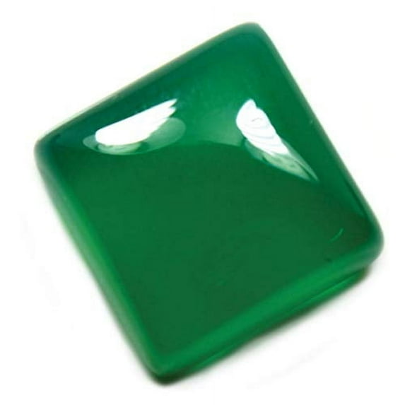 Natural Lab Certified Green Onyx 3.25 To 11.25 Ratti Square Haqiq Gemstone For Jewelry Making-B08CSH