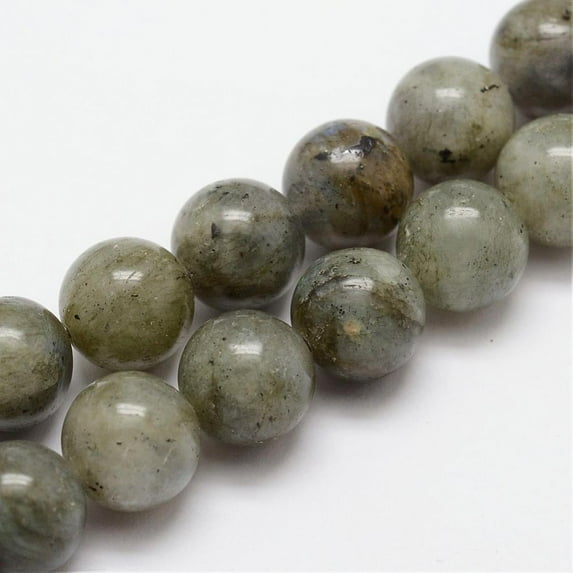 Natural Labradorite Bead Strands Round