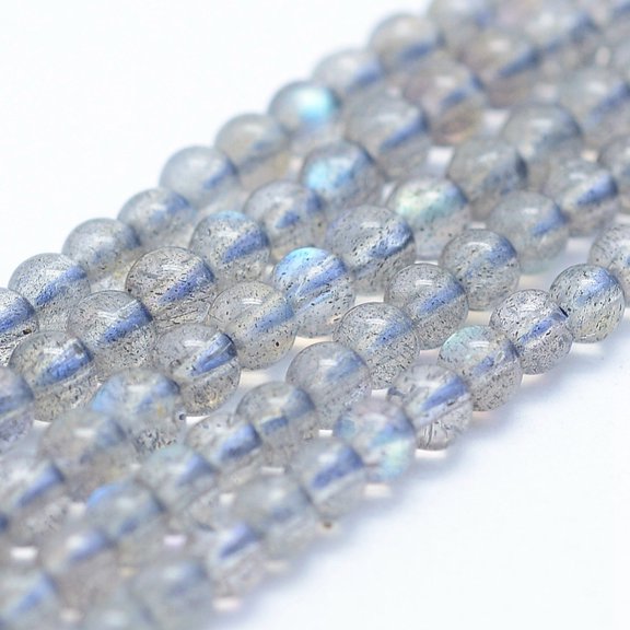 Natural Labradorite Beads Strands Grade A++ Round 3mm Hole: 1mm 120pcs/strand 15.5 inch(39.5cm)