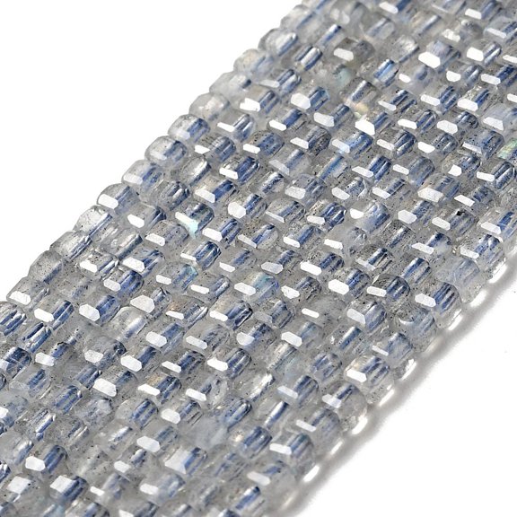 Natural Labradorite Beads Strands Grade AAA Faceted Cube 2.5x2.5x2.5mm Hole: 0.7mm 170pcs/strand 15.35''(39cm) diy