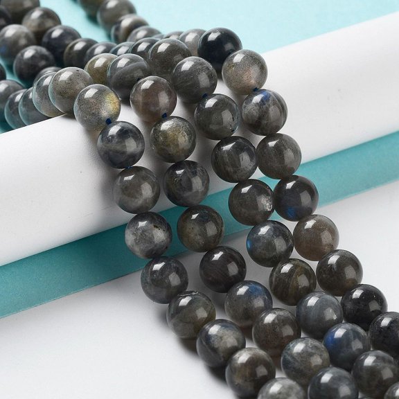 Natural Labradorite Beads Strands Grade AB+ Round 6mm Hole: 0.8mm about 62~65pcs/strand 15.3 inch