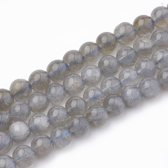 Natural Labradorite Beads Strands Round 6mm Hole: 0.8mm 69pcs/strand 15.3 inch