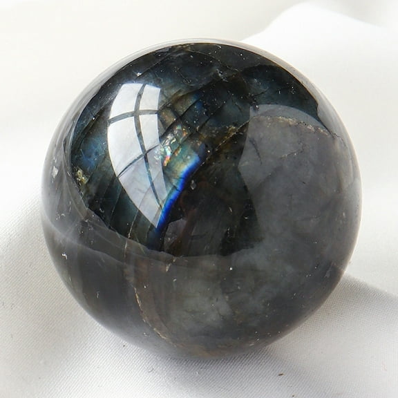 Natural Labradorite Crystal Ball Reiki Energy Stone Display Decorations for Healing Meditation Witchcraft 40mm