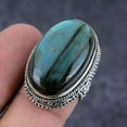 thumbnail image 1 of Natural Labradorite Gemstone Handmade 925 Sterling Silver Jewelry Ring S.6, 1 of 2