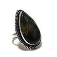 thumbnail image 1 of Natural Labradorite Gemstone Handmade 925 Sterling Silver Ring Size 10, 1 of 2