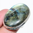 thumbnail image 1 of Natural Labradorite Gemstone Handmade 925 Sterling Silver Ring Size 7, 1 of 2