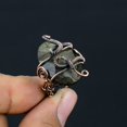 thumbnail image 1 of Natural Labradorite Gemstone Handmade Copper Wire Wrap Ring Size 4.5, 1 of 4