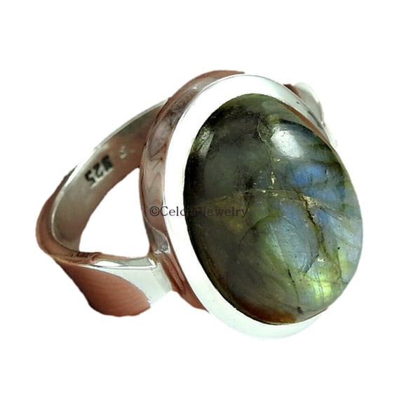 Natural Labradorite Gemstone Ring, Proposal Ring, Vintage Gifts Ring, Holiday Gifts Ring, Valentines Day Gift Ring, Promise Ring, Delicate Ring, Adorable Ring, Ultimate Ring (labradorite, 7)