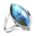 thumbnail image 1 of Natural Labradorite Ring 925 Sterling Silver Handmade Jewelry, 1 of 10