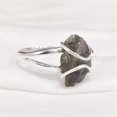 thumbnail image 1 of Natural Labradorite Ring, Rough Labra Gemstone Ring, Birthstone, Wire Band, 925 Sterling Silver, Womens Ring, Christmas, Thanksgiving, Handmade, Statement Jewelry, Rough Gemstone Jewelry, 1 of 5