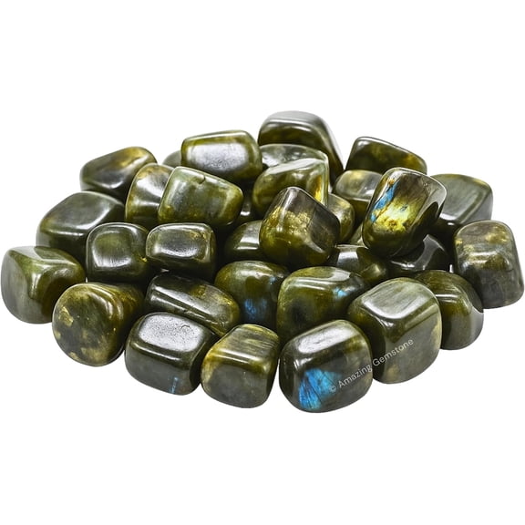 Natural Labradorite Tumbled Stones Polished Crystals for Dcor & Collection (1000+ Carats)