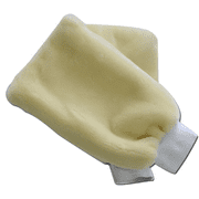 Natural Lambskin Wool Car Wash Mitt Extra Large Size Scratch-Free Sheepskin Wash Mitt ( 2pack)