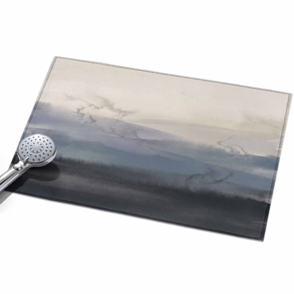 Natural Landscape Area Rugs 2x3ft Pastoral Mountain Country Cloud Field Gradient Color Floor Rug Non Slip Low Pile Ultra Soft Throw Carpet for Entryway Indoor Entrance Kitchen Bathroom