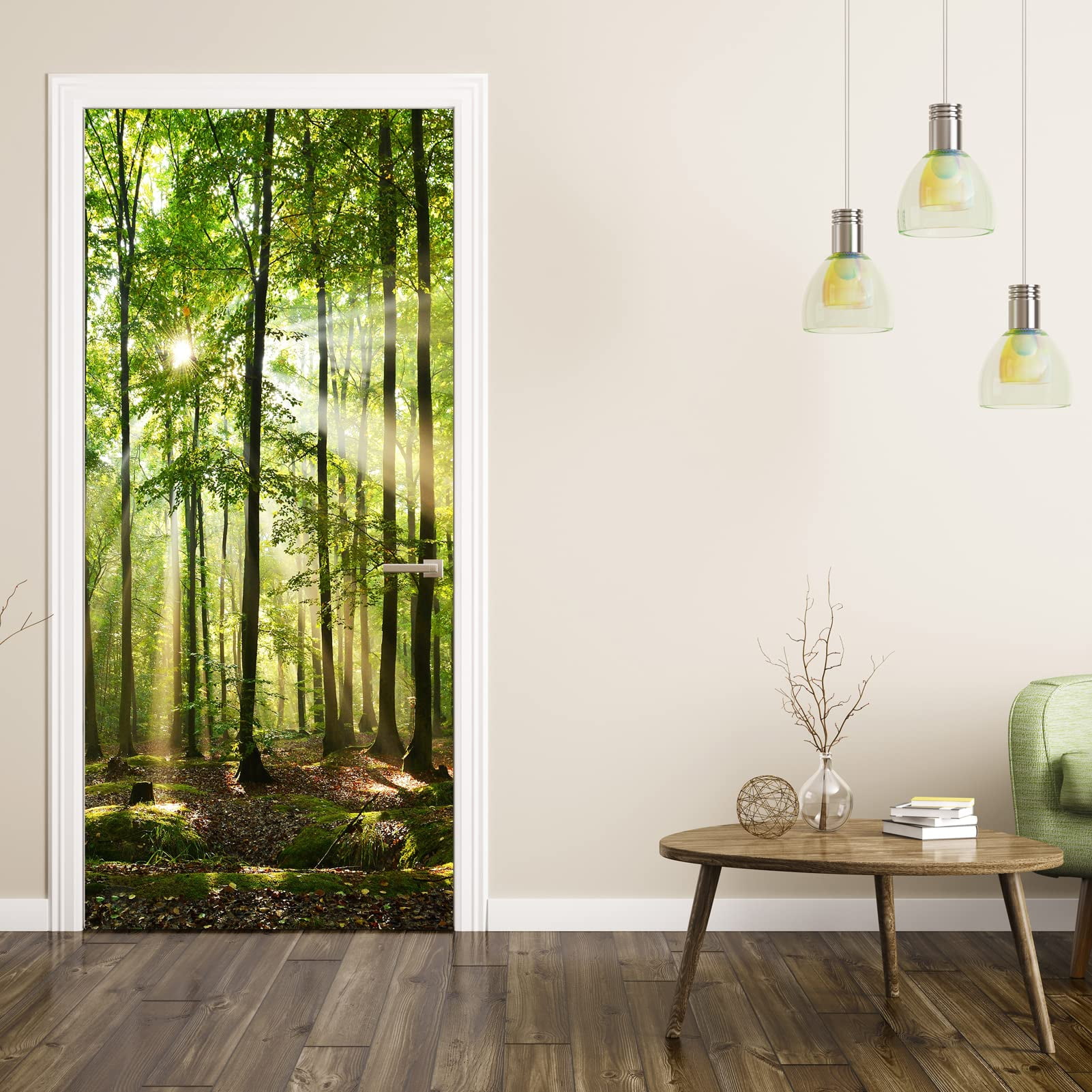 Natural Landscape Door Sticker Wall Decals Mural Wallpaper Waterproof ...