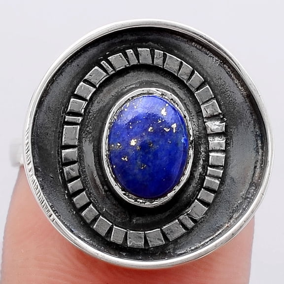 Natural Lapis 925 Sterling Silver Ring s.7 Jewelry R-1080 SDR245639