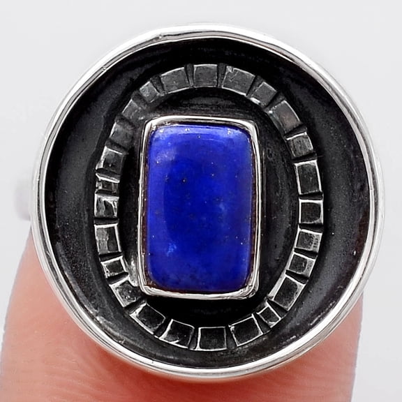 Natural Lapis 925 Sterling Silver Ring s.8 Jewelry R-1080 SDR245654