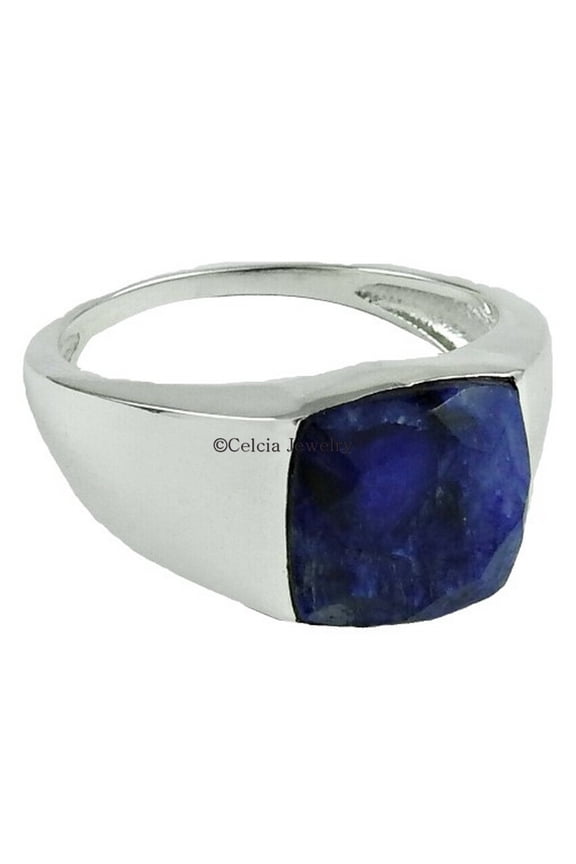Natural Lapis Lazuli Blue Gemstone Handmade Ring, Couples Gifts Ring, Birthday Gifts For Mom Dad, Anniversary Gifts For Him Her, Gothic Ring, Promise Ring (lapis-lazuli, Size 7)