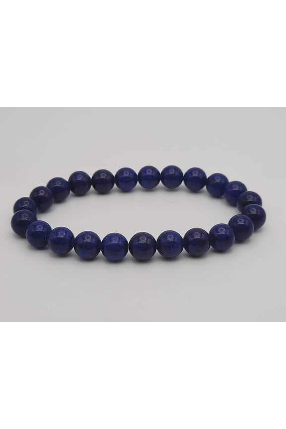 Natural Lapis Lazuli Bracelet- 8mm stretch bracelet