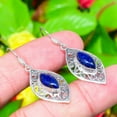 thumbnail image 1 of Natural Lapis Lazuli Gemstone 925 Sterling Silver Gift Earring 1.73", 1 of 3