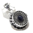 thumbnail image 1 of Natural Lapis Lazuli Gemstone Handmade 925 Sterling Silver Pendant 1.77", 1 of 2