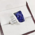 thumbnail image 1 of Natural Lapis Lazuli Ring, Rough Lapis Lazuli Ring, Afghani Lapis, Three Doted Band, 925 Sterling Silver, Womens Ring, Christmas, Thanksgiving, Handmade, Statement Jewelry, Rough Gemstone Jewelry, 1 of 6