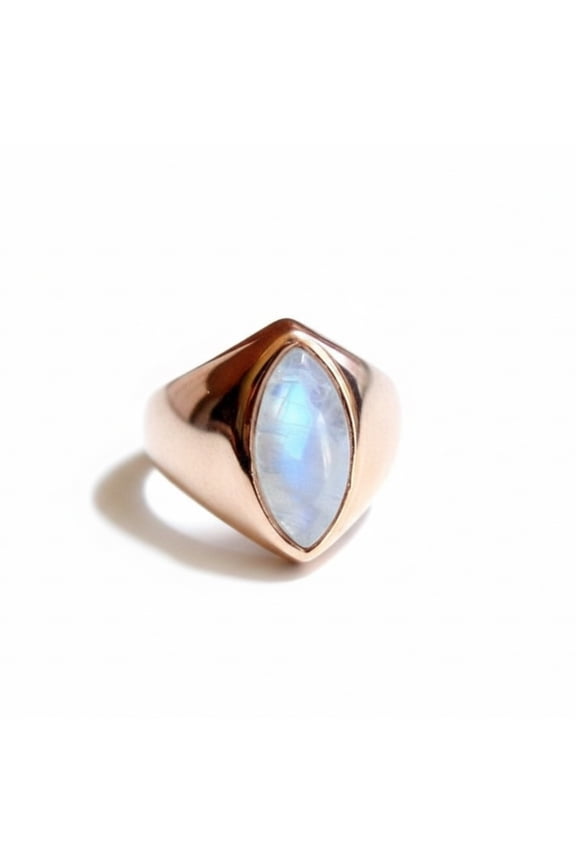 Natural Lapis Lazuli Signet Ring - Solid Pure Copper Jewelry, Blue Square Shape Lapis Ring