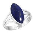 thumbnail image 1 of Natural Lapis Ring 925 Sterling Silver Handmade Jewelry, 1 of 6