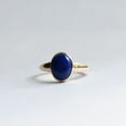 thumbnail image 1 of RatanGems Oval Cut Blue Lapis Lazuli Gemstone Ring, 925 Sterling Silver, 1 of 6