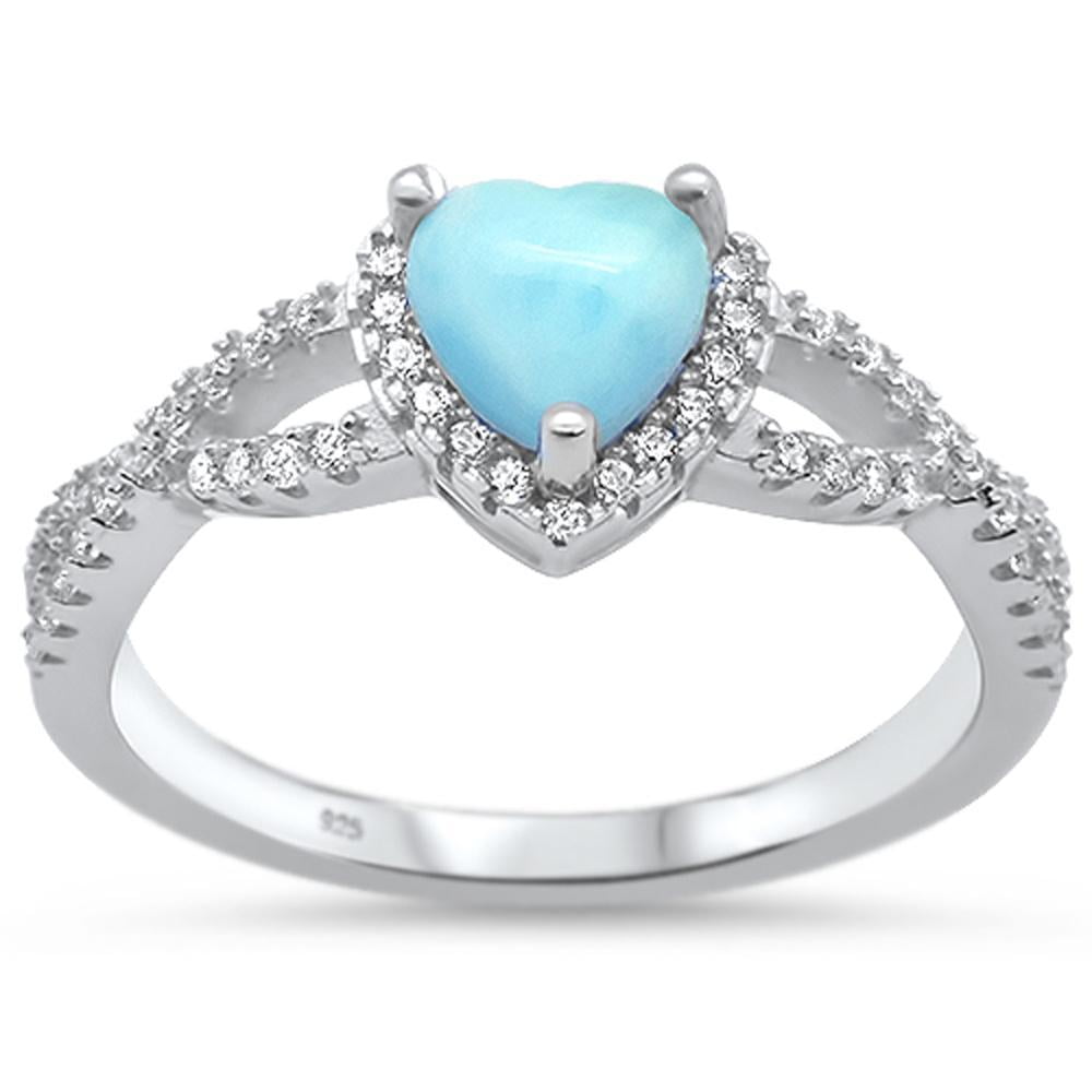 Larimar heart ring sale