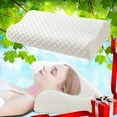 thumbnail image 1 of Natural Latex Pillow for Neck Pain, Ergonomic Cervical Support Pillow with Removable Cover, Orthopedic Contour Memory Foam Pillow for Side and Back Sleepers, Breathable Bed Pillows for Adults, 1 of 9