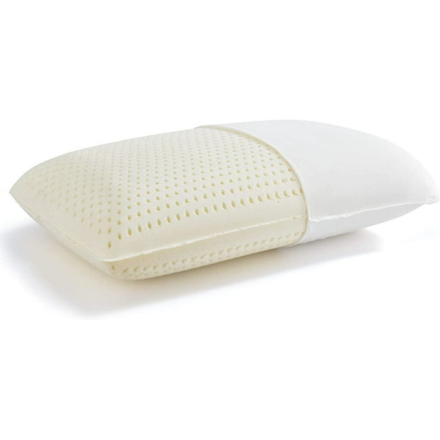 Natural Latex Pillow with 100 Cotton Cover, Luxury Extra Soft